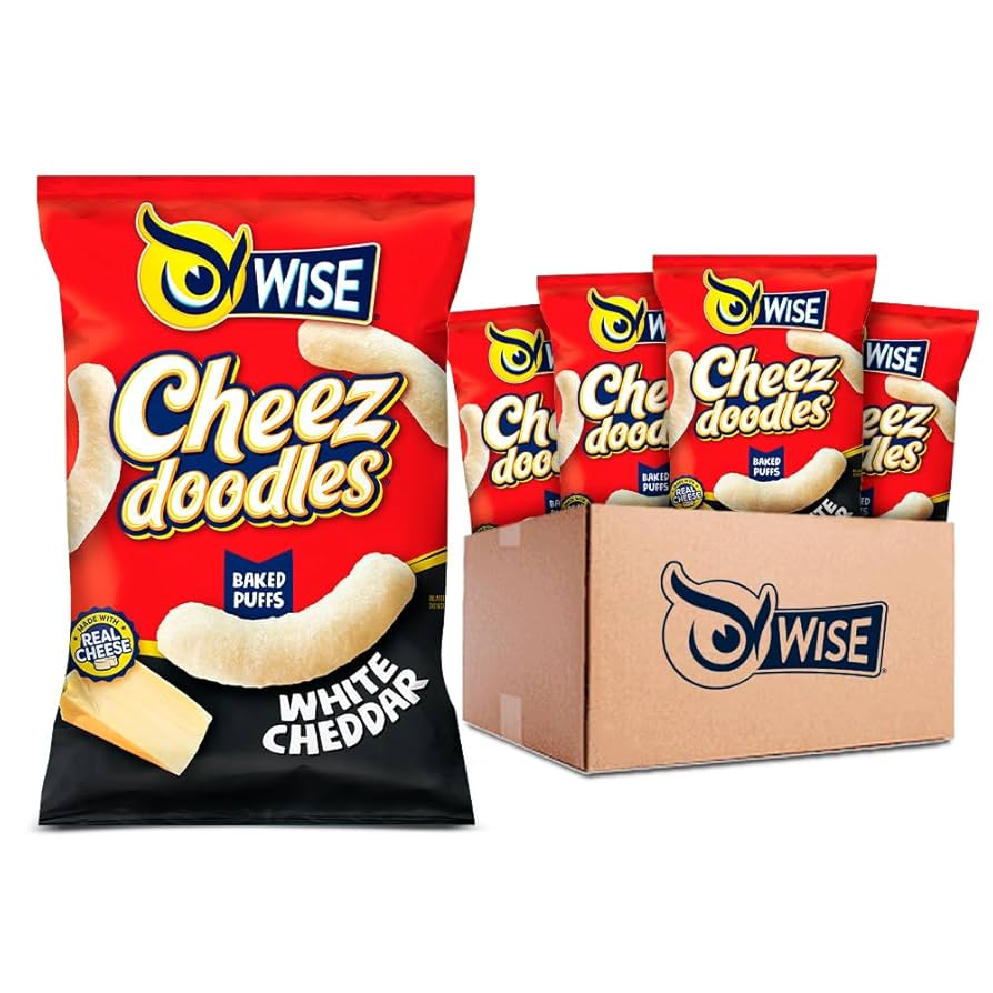 cheece！！ Wise Cheez Doodles Extra Crunchy Cheddar Same-Day Delivery